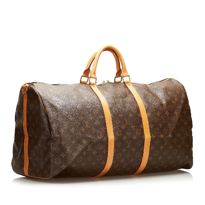 Louis Vuitton Monogram Keepall Bandouliere 60 (SHG-35992)