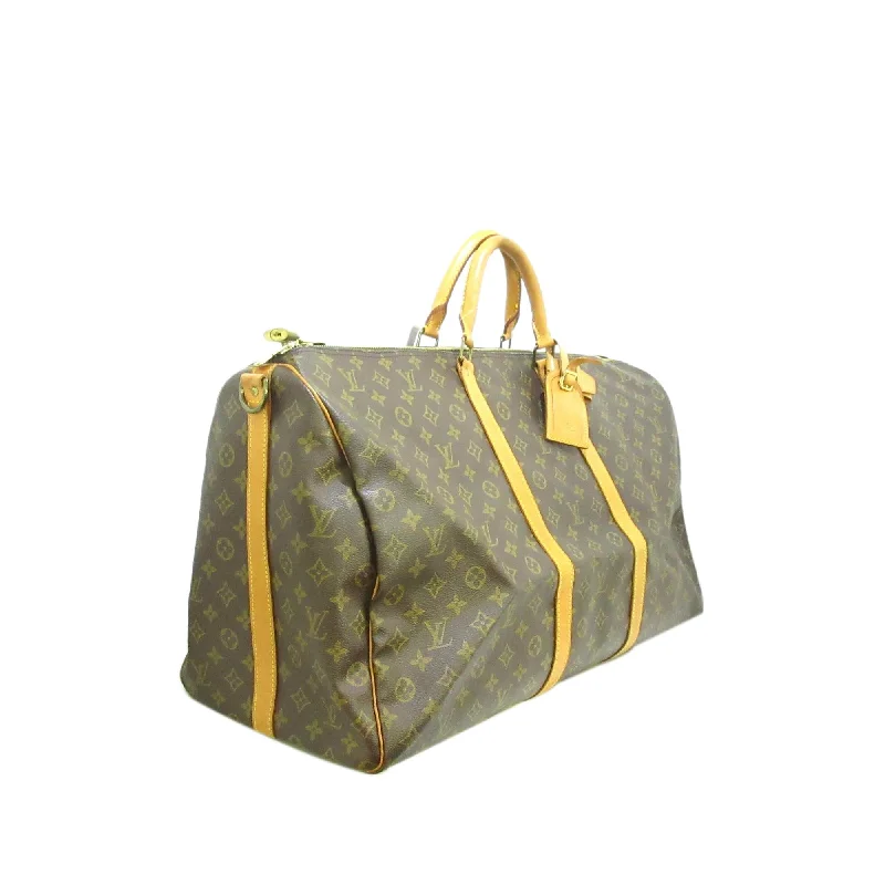 Louis Vuitton Monogram Keepall Bandouliere 60 (SHG-35996)