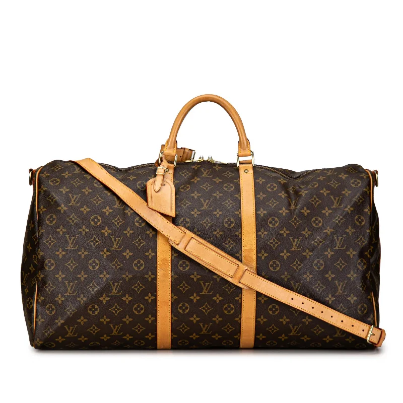 Louis Vuitton Monogram Keepall Bandouliere 60 (SHG-SMj1PM)