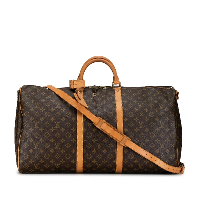 Louis Vuitton Monogram Keepall Bandouliere 60 (SHG-ST4B0r)