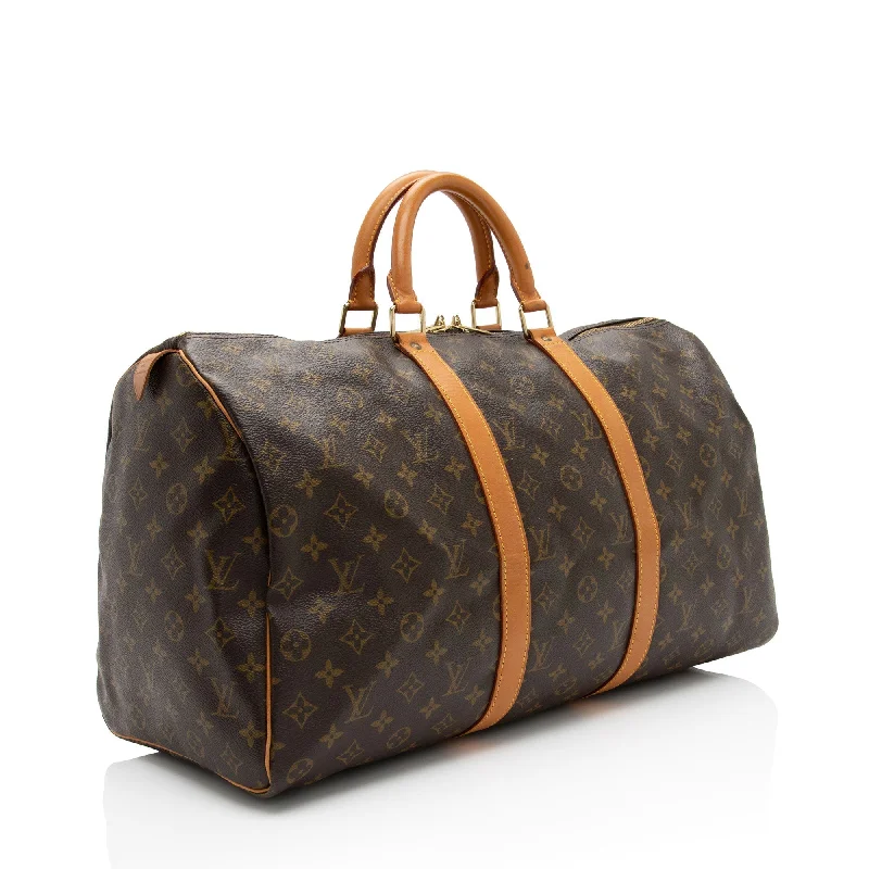 Louis Vuitton Vintage Monogram Canvas Keepall 50 Duffle Bag (SHF-eII6TM)