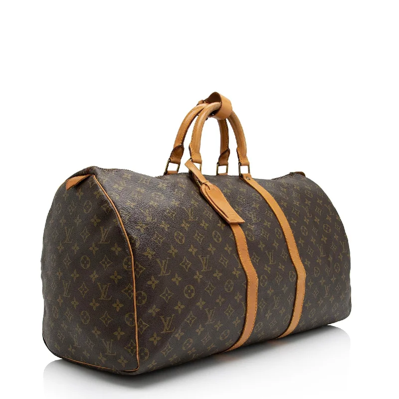 Louis Vuitton Vintage Monogram Canvas Keepall 55 Duffle Bag (SHF-YIKVeb)